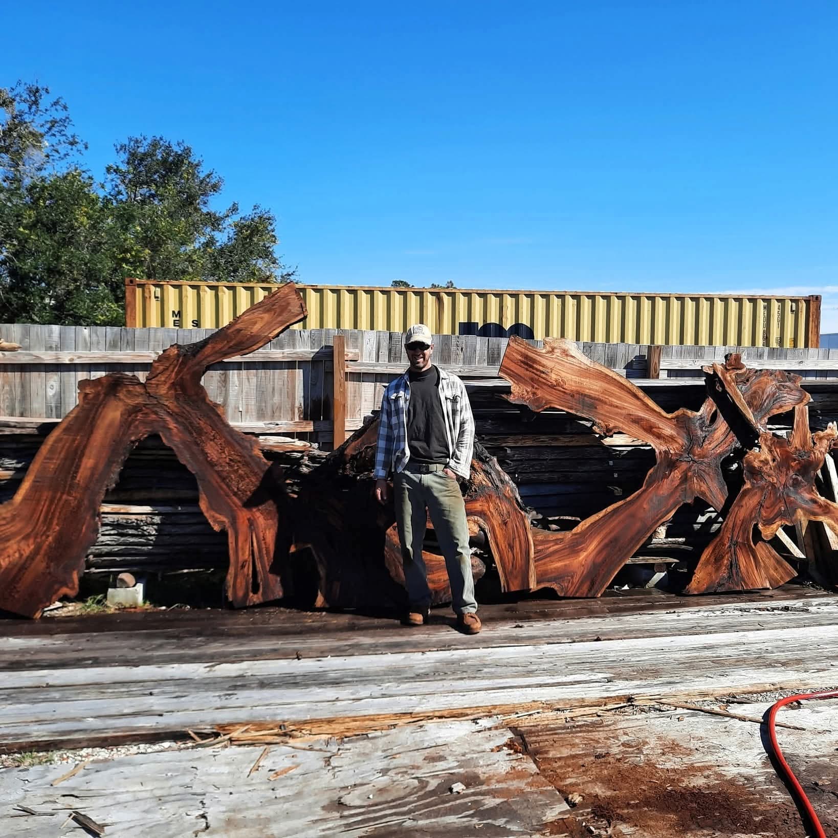 First cut reveals everything — figured grain on the Lucas Mill