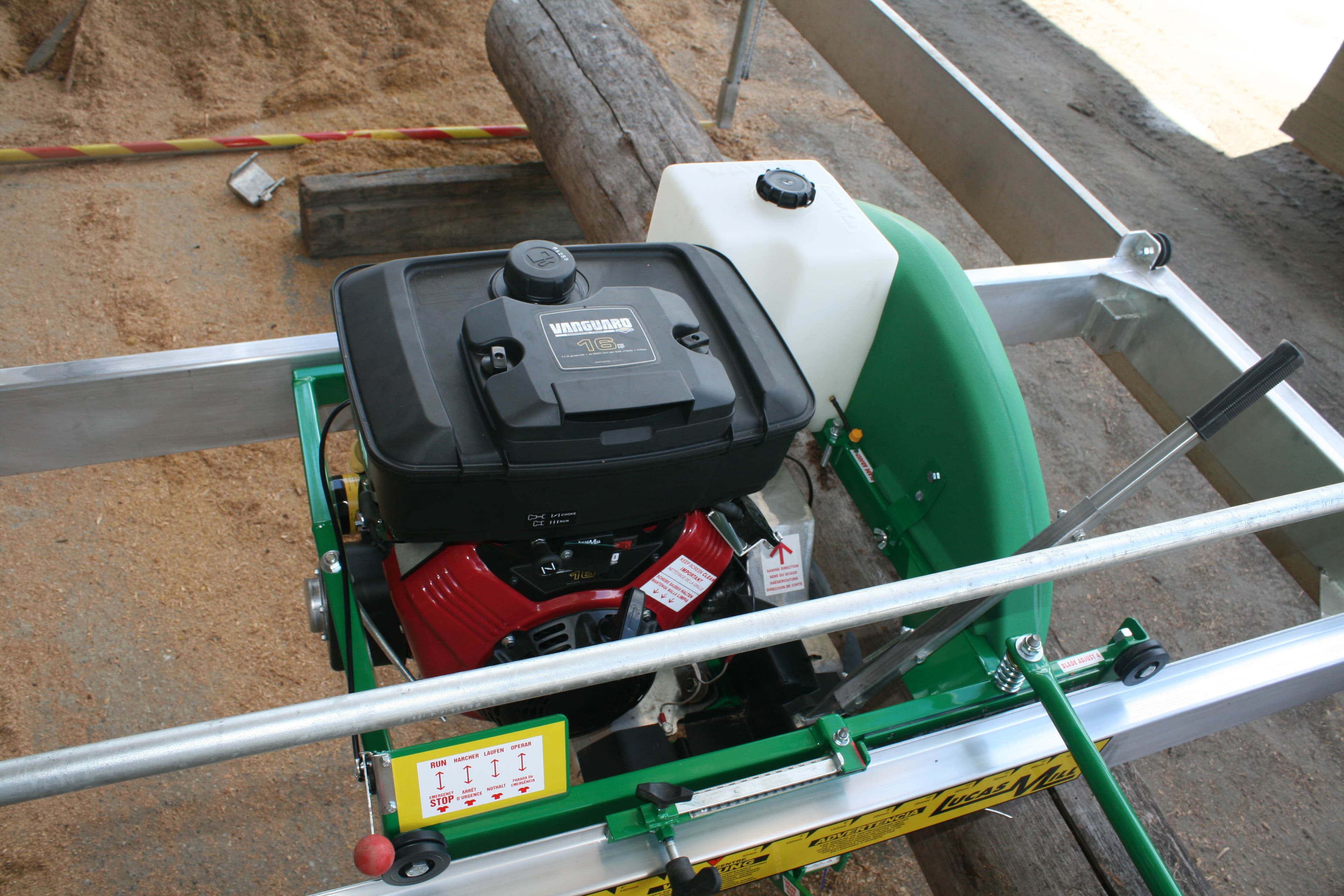 Lucas Mill 6-16 portable swing-blade sawmill