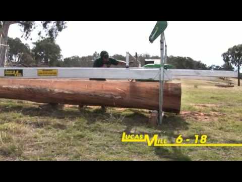 Lucas Mill Swing-Blade Sawmill Cutting Demonstration