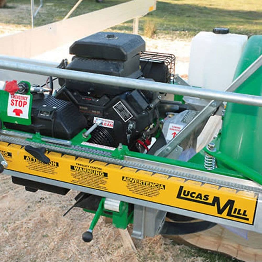 Lucas Mill 8-30 portable swing-blade sawmill