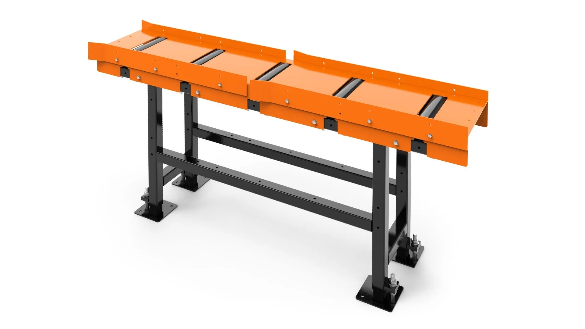 Wood-Mizer idle roller table, studio render