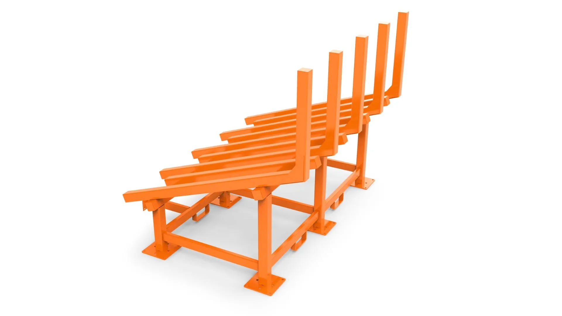 Wood-Mizer log ramp, studio render